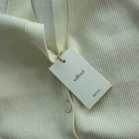 NWT - Aritzia Wilfred Button Knit Halter - Picture 2 of 4